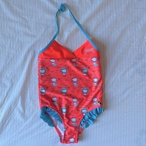 🏄‍♀️ 🌊 NWOT Ripzpne Toddler Girls T4 Mermaid Swimsuit 🩱